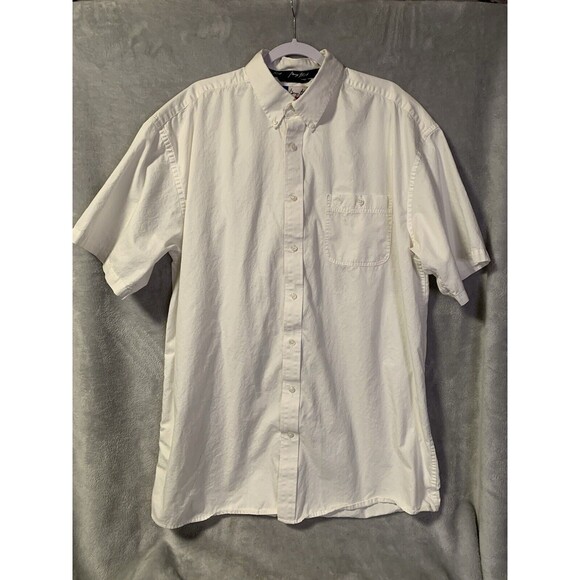 Wrangler George Strait Shirt Mens 3XL White‎ Cowboy Cut Short Sleeve Button Down - Picture 1 of 11